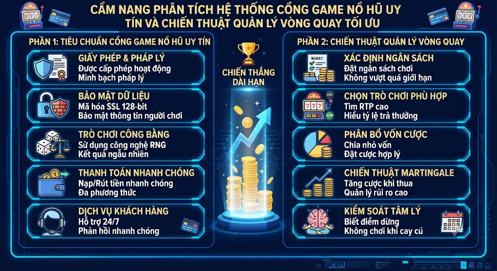 Cẩm nang phân tích hệ thống cổng game nổ hũ uy tín và chiến thuật quản lý vòng quay tối ưu
